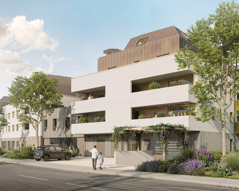 2 pièces avec terrasse ou jardin et parking privatif - Perspective  1 